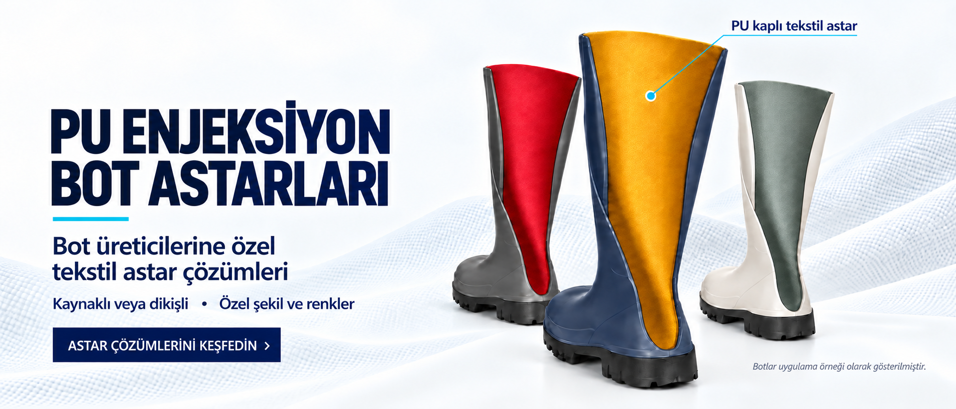 Pu Enjeksiyon Bot Astarları