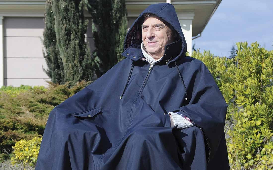 Poncho pour fauteuil roulant